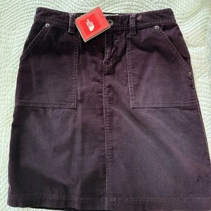 The North Face purple corduroy skirt